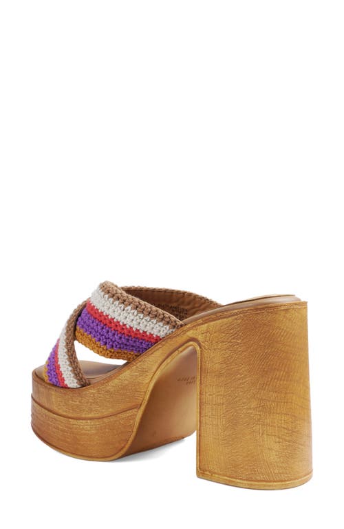 Shop Candies Candie's Erismar Platform Sandal In Natural Fabric