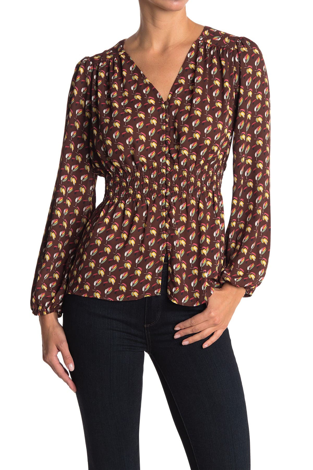 peplum sleeve blouse