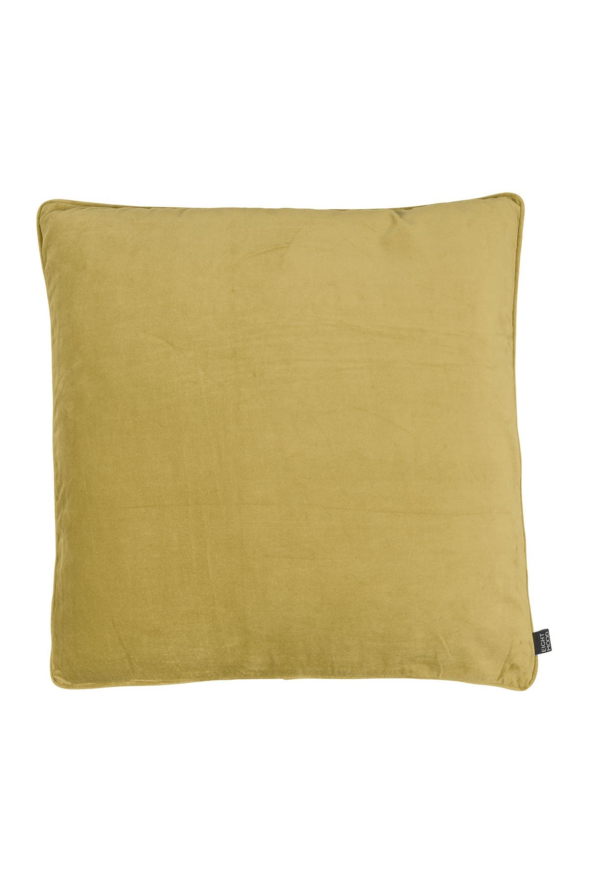 Eightmood Velvet Throw Pillow In Olive Oil