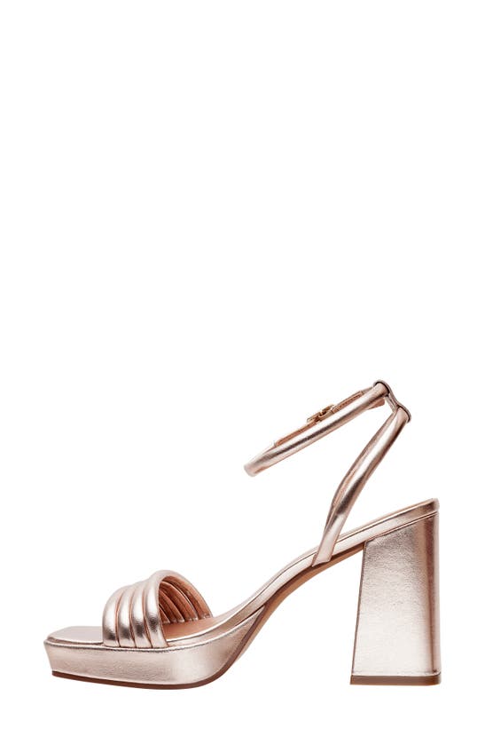 Linea Paolo Eve Ankle Strap Platform Sandal In Rose Quartz