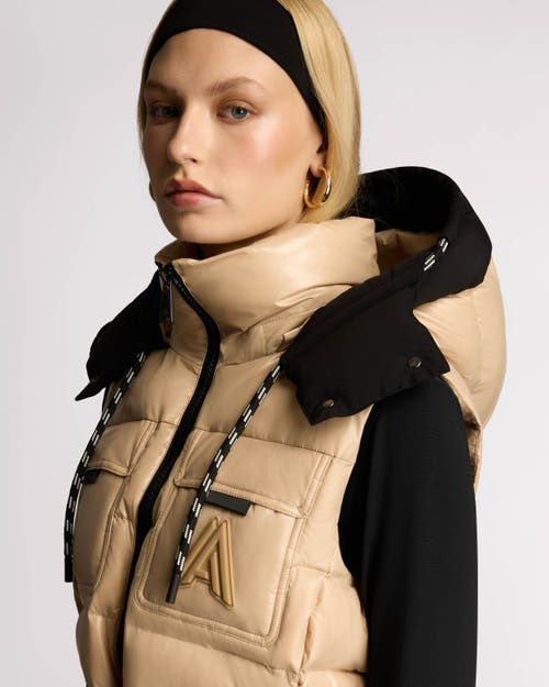 Alpenhaus Vercors Lightweight Utility Vest With Lustre Detailing In Sandstone