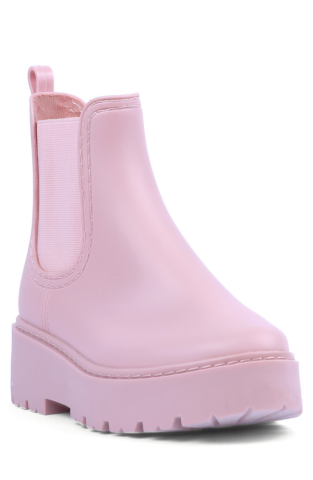 platform chelsea rain boots