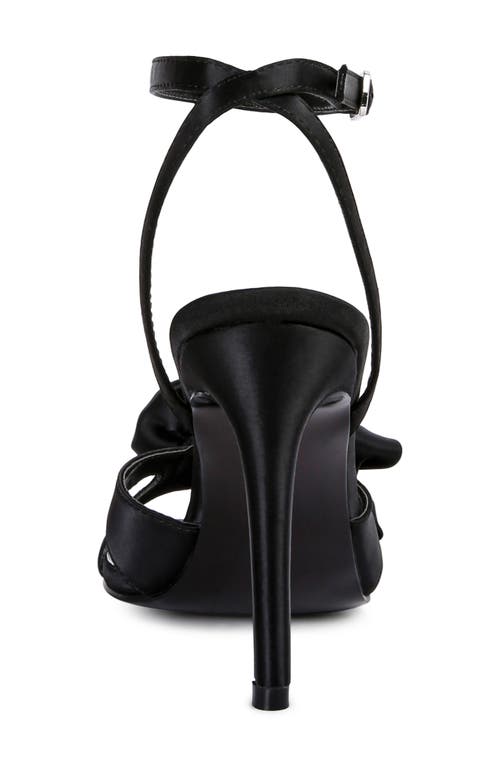 Rag & Co Chaumet Ankle Strap Sandal In Black