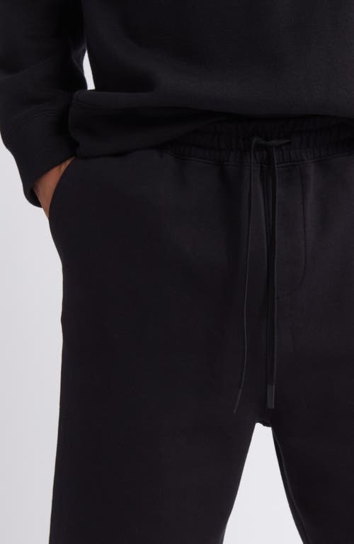 Shop Zella Powertek Stretch Cotton Blend Shorts In Black