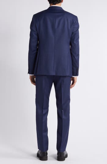 Emporio Armani Blue Melange Wool Suit Nordstrom