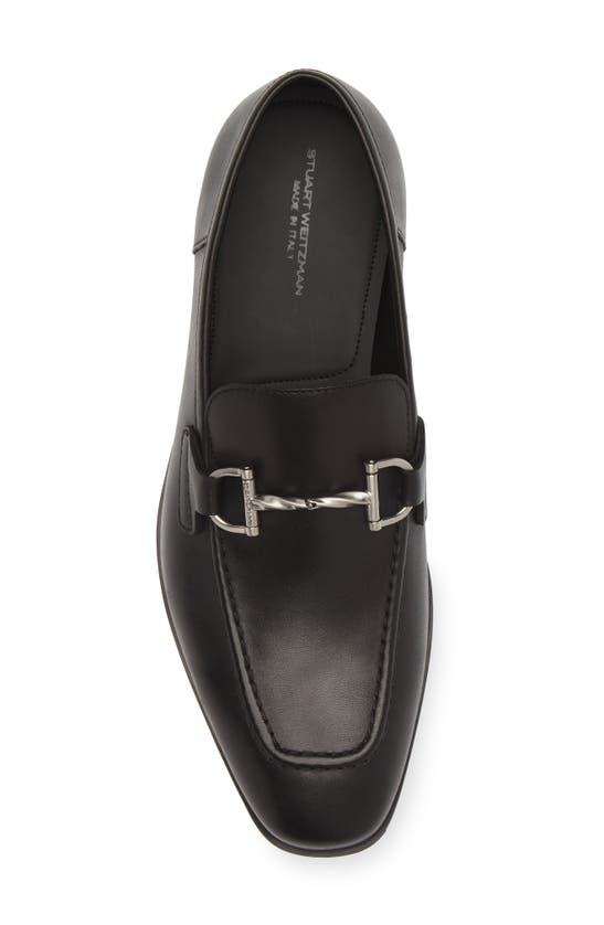 Stuart Weitzman Simon Twistbit Loafer In Black