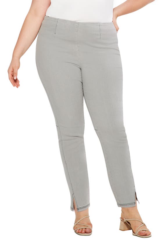 Nic + Zoe Seams All Day Slim Fit Pull-on Trousers In Mercury | ModeSens