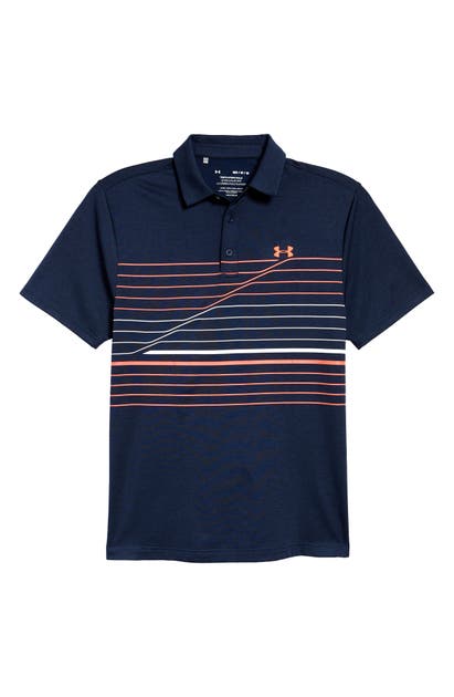 Under Armour Playoff 2.0 Loose Fit Polo In Academy/ White/ Beta