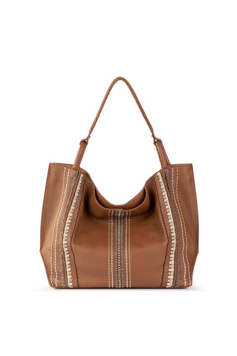 Brown color handbags best sale