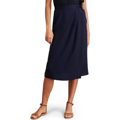 Alex Mill Wrap Skirt, Blue