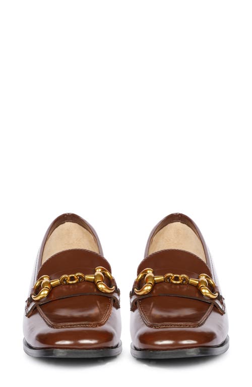 Shop Saint G Cosmos Bit Loafer Pump In Chocolate