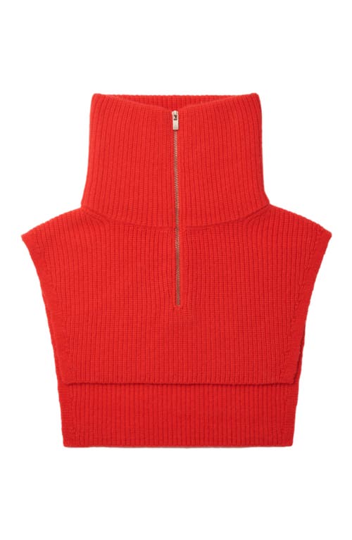 Maje Colly Wool Blend Neck Warmer In Red