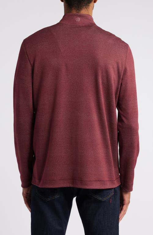 Johnston & Murphy Xc4® Reversible Performance Pullover In Burgundy