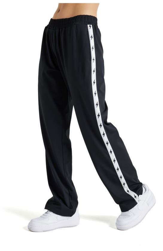 Shop Electric Yoga Bolt Track Pant In Black/white