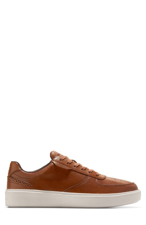 Shop Cole Haan Grand Crosscourt Transition Sneaker In British Tan/ivory