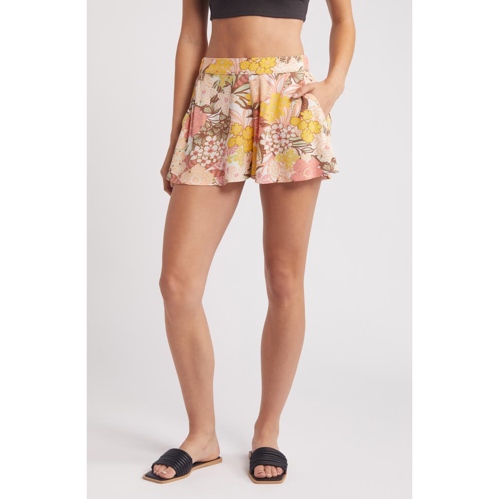 Roxy Midnight Floral Shorts In Multi