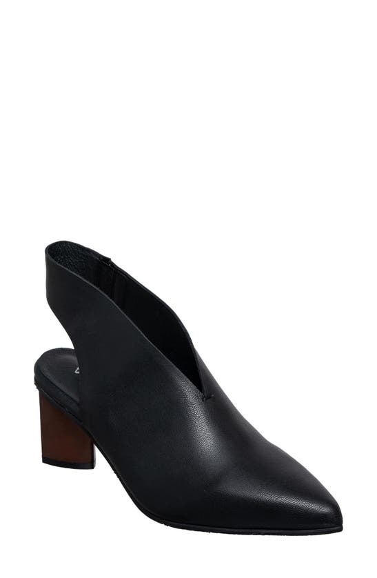Shop Antelope Hedda Slingback Boot In Black Leather