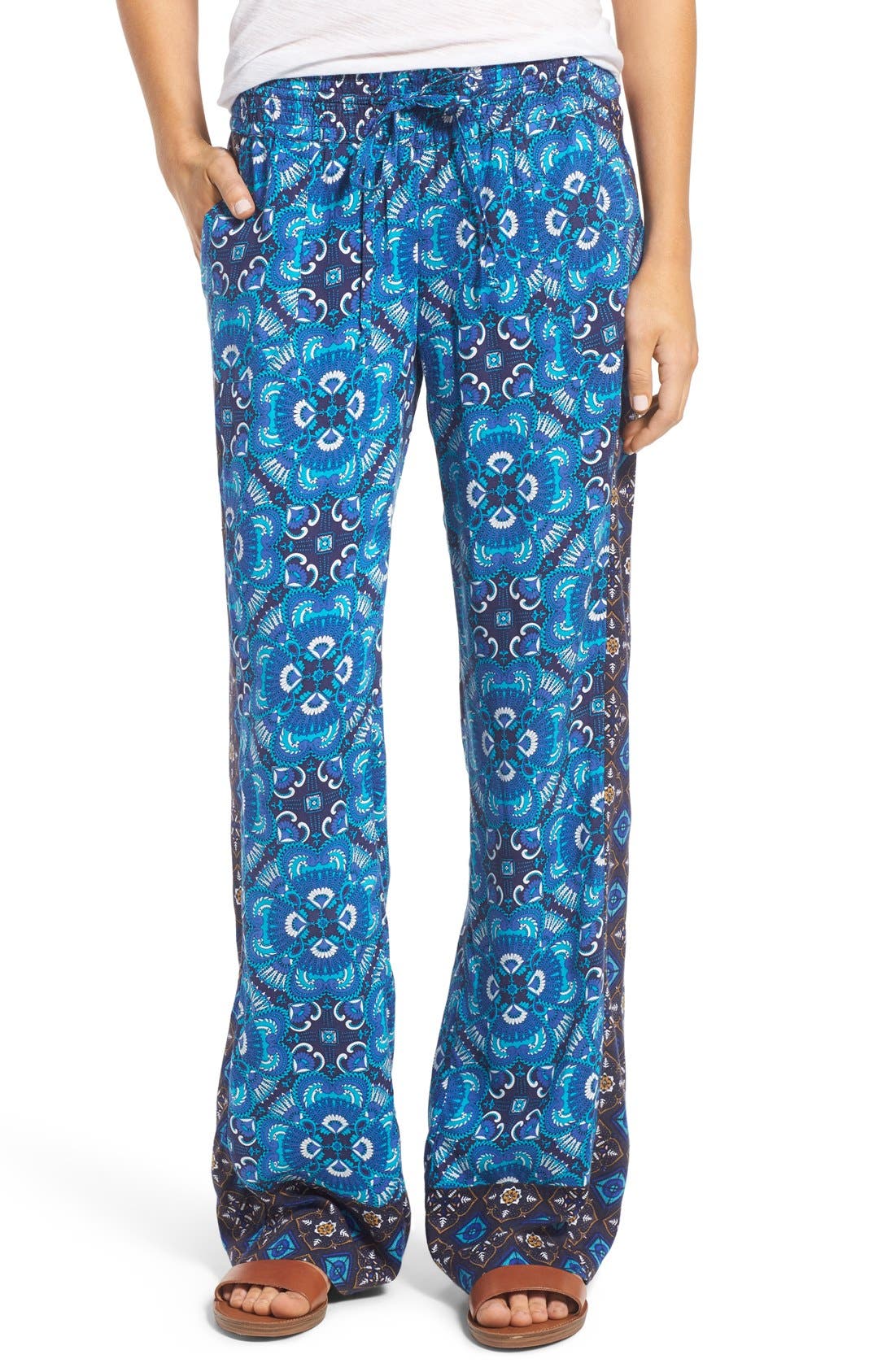 Roxy 'Oceanside' Mixed Print Beach Pants Nordstrom