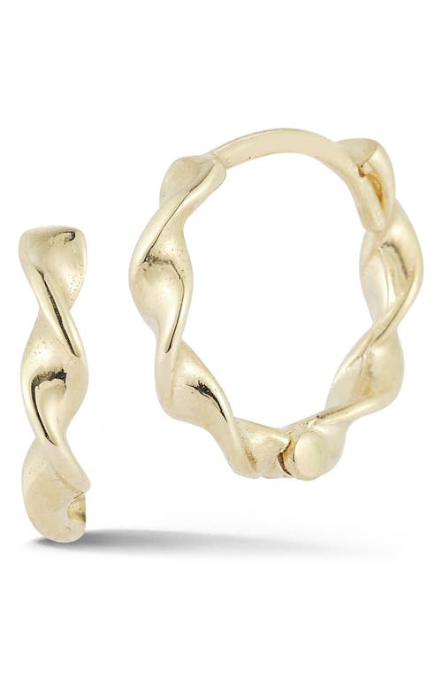 Shop Ember Fine Jewelry 14k Yellow Gold Twisted Hoop Earrings In 14k Gold