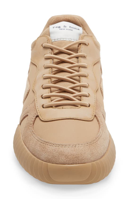 Rag & Bone Retro Runner Shell, Suede And Canvas Sneakers In Tan