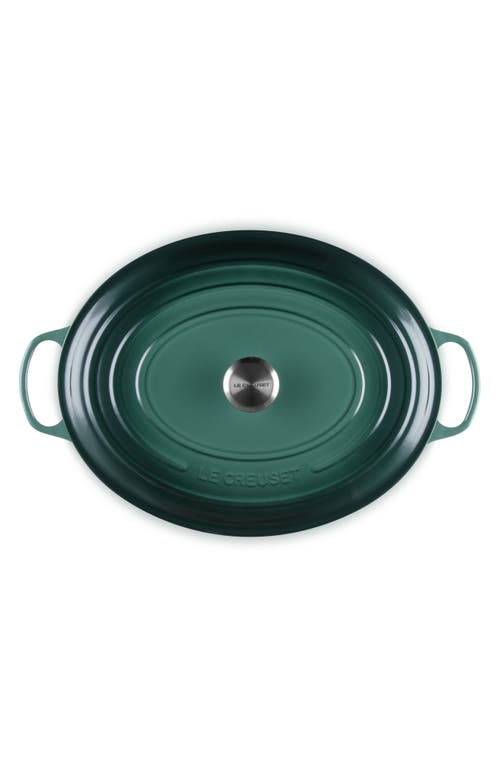 Le Creuset Signature 15 1/2-quart Oval Enamel Cast Iron French/dutch Oven In Artichaut