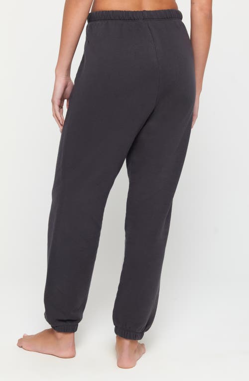 Spiritual Gangster Peace Of Mind Sol Cotton Sweatpants In Vintage Black