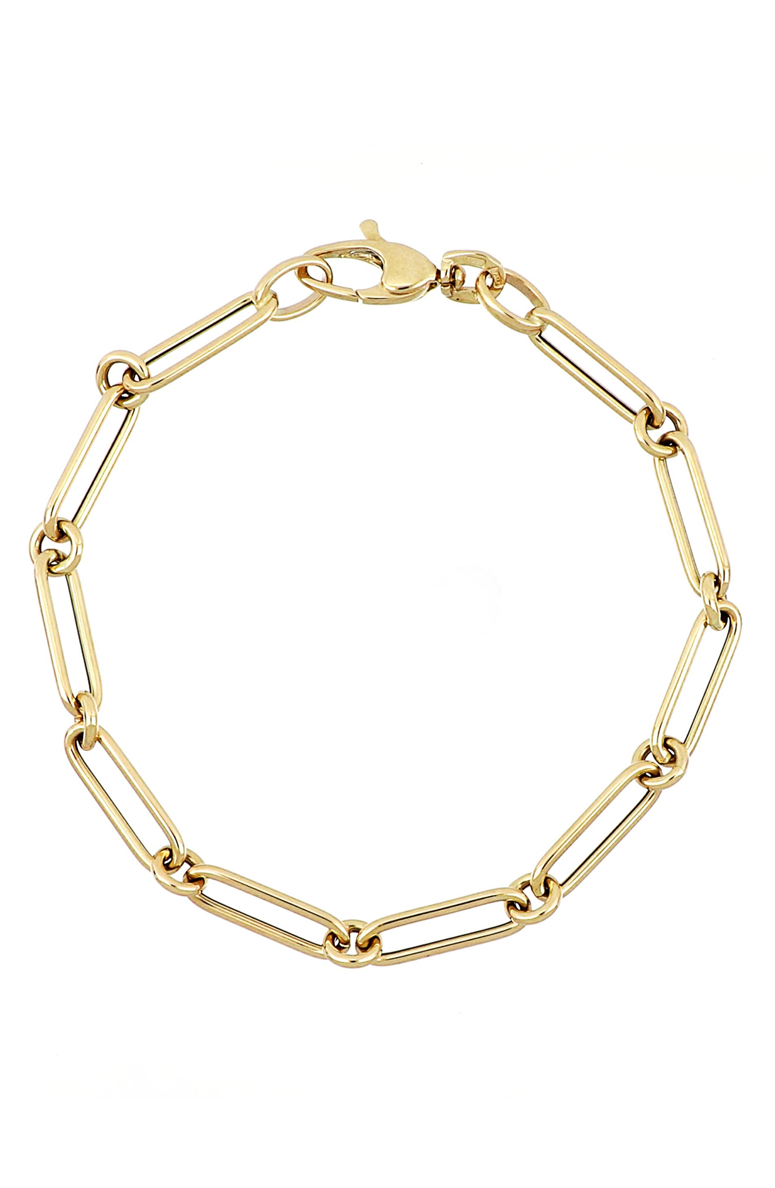 超可爱の ボニー レヴィ メンズ ブレスレット バングル アンクレット アクセサリー Men's 14K Gold Box Chain  Bracelet YELLOW GOLD