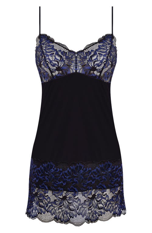 Fantasie Emmaline V-back Lace Chemise In Midnight