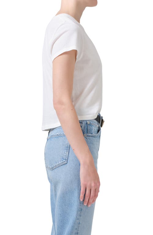 Shop Citizens Of Humanity Kyle Cotton Baby Tee In Pashmina