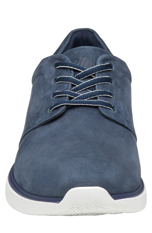 Johnston & Murphy Waterproof Xc4 Prentiss 2 Plain Toe Shoe In Navy Tumbled Nubuck