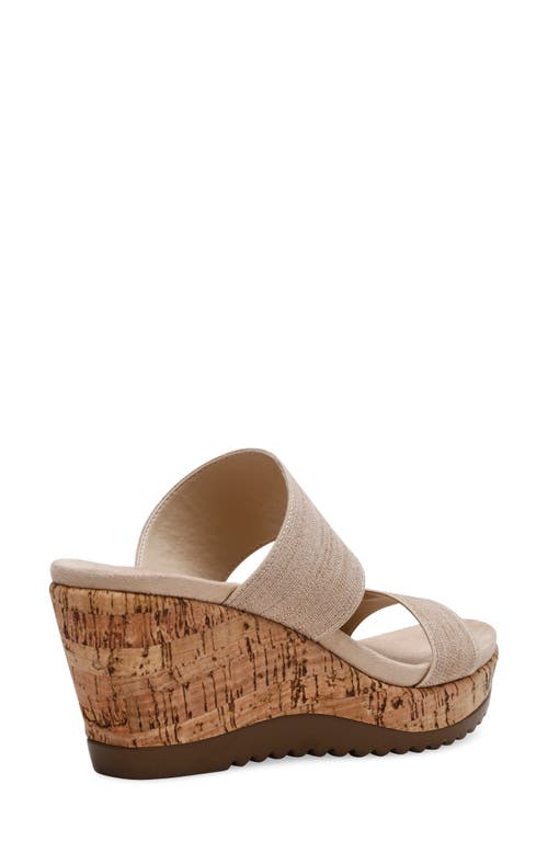 Shop Anne Klein Rikki Platform Wedge Sandal In Natural