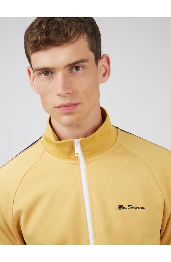 Ben Sherman Men's House Taped Full-zip Track Jacket In Sunflower
