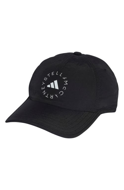 adidas by Stella McCartney ASMC Baseball Cap in Black/Black/White