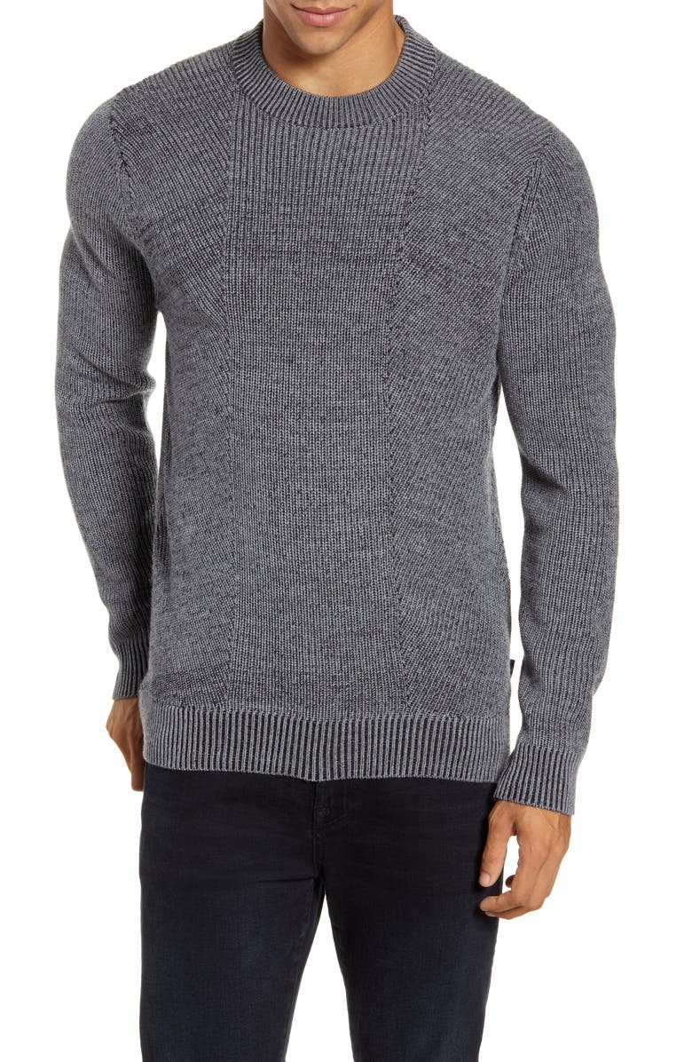Ted Baker London Mixme Directional Ribbed Crewneck Sweater | Nordstrom