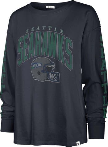 47 Women s 47 Navy Seattle Seahawks Tom Cat Lightweight Long