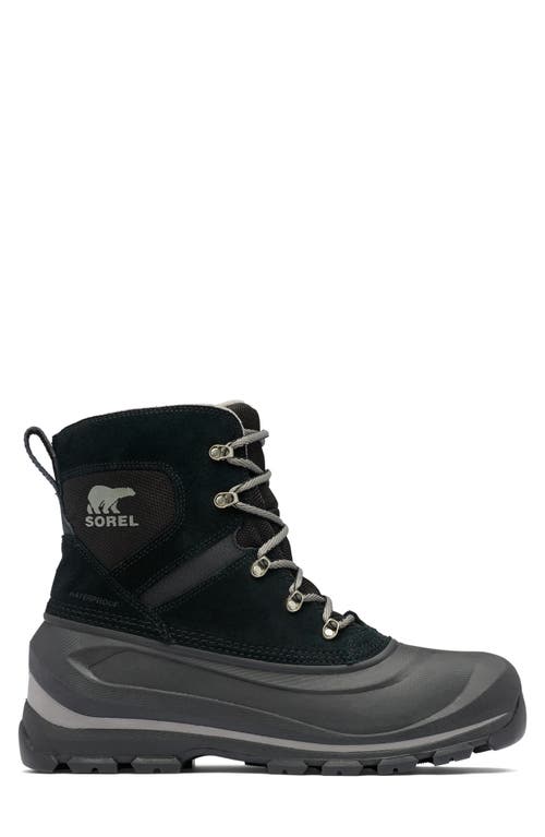 Shop Sorel Buxton Waterproof Snow Boot In Black/quarry