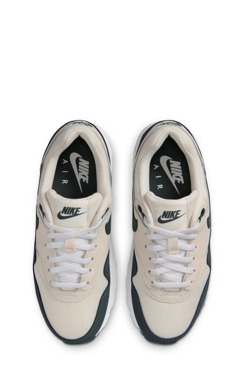 Shop Nike Kids' Air Max 1 Sneaker In Pale Ivory/green/white