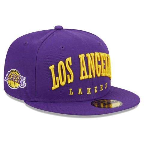 Men's New Era Cream/Purple Los Angeles Lakers 2022 NBA Draft 59FIFTY Fitted Hat