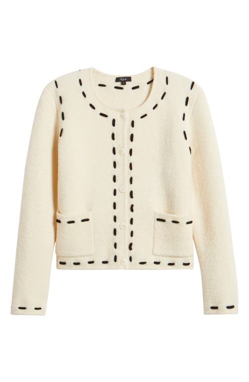 Shop Rails Juliette Wool Blend Cardigan In Ivory