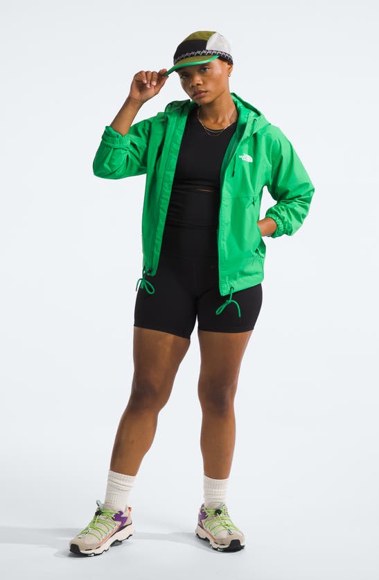 Shop The North Face Antora Waterproof Rain Jacket In Optic Emerald