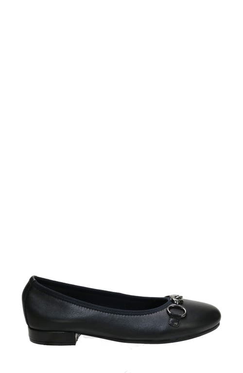 Shop David Tate Omega Flat In Black Lamb