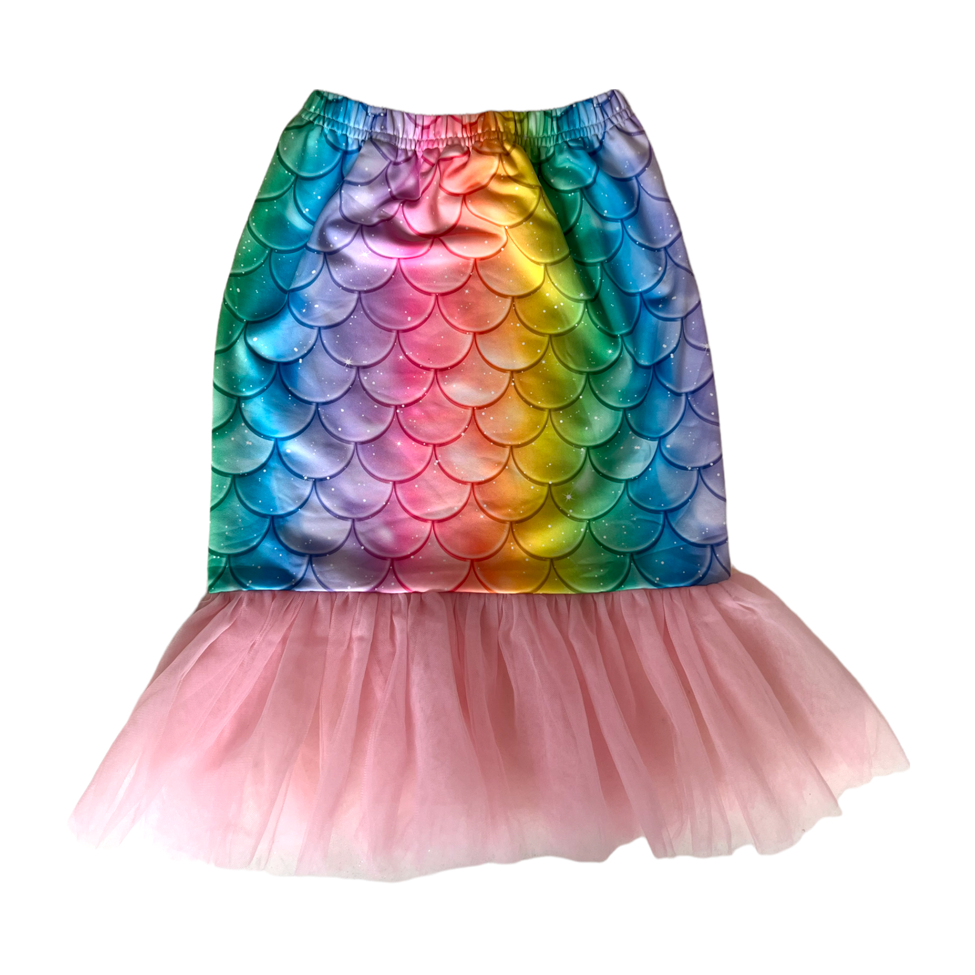 Lola + The Boys Rainbow Mermaid Coverup in Pink 