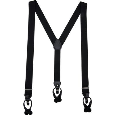 Suitsupply Solid Suspenders, Size One Size - Black