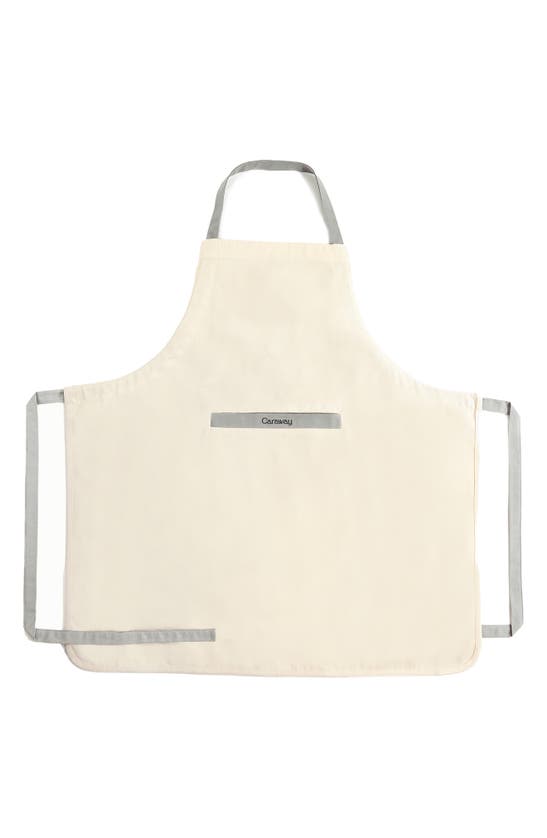 Shop Caraway Cotton Apron In Cream