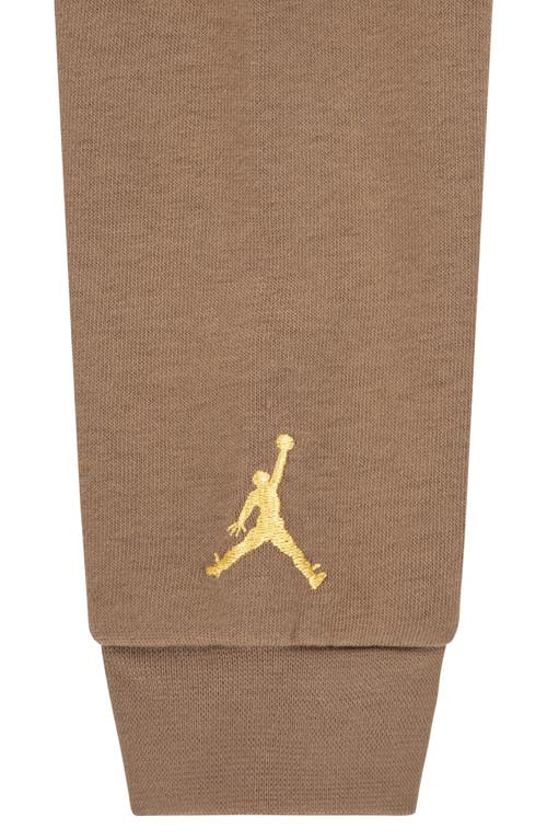 Shop Jordan Flight Mvp Crewneck Sweatshirt & Joggers Set In Archaeo Brown