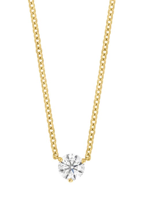 Bony Levy Solitaire Diamond Pendant Necklace In 18k Yellow Gold