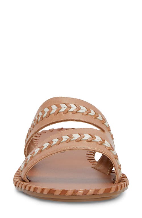 Shop Lucky Brand Zanora Slide Sandal In Tan/lamb Cbrspn