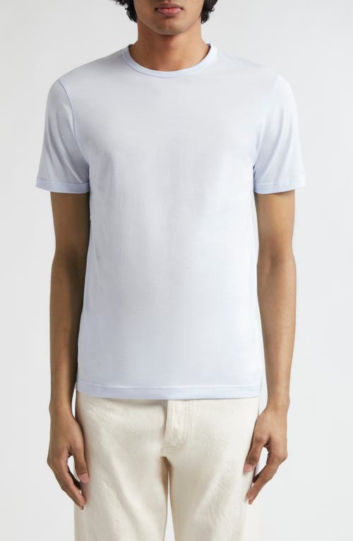 Sunspel Cotton Crewneck T-Shirt Light Blue at Nordstrom,