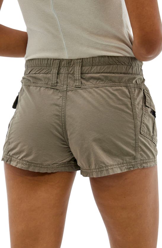 Bdg Urban Outfitters Y2k Low Rise Cotton Poplin Cargo Shorts In Khaki Modesens