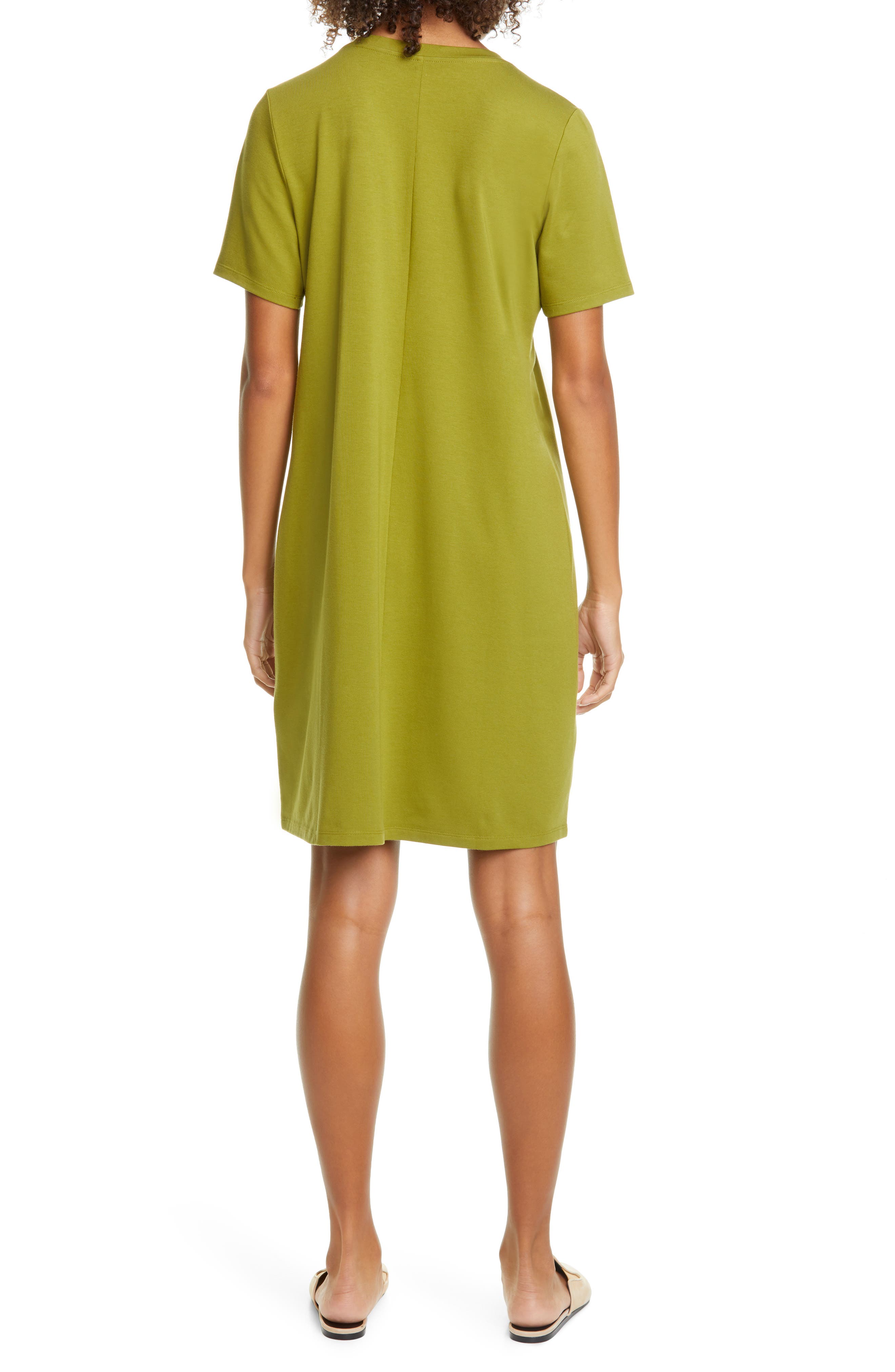 eileen fisher organic cotton t shirt dress